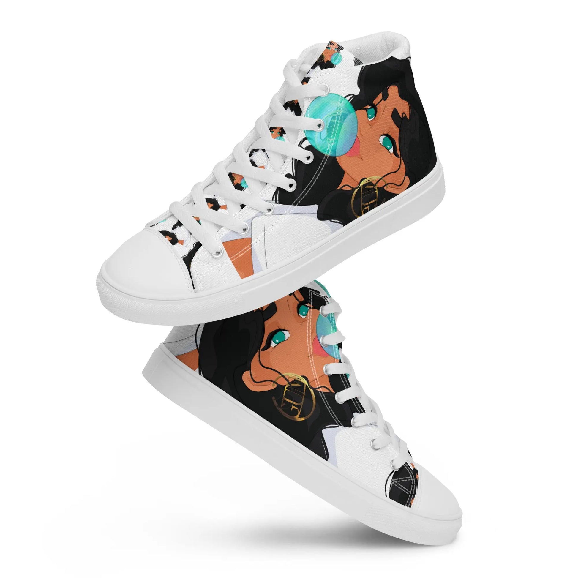 Bubble Gum - High-Top Sneaker -   Canvas High-Top Sneaker, Schlappen, Canvas-Schuhe, Canvas-Slipper #