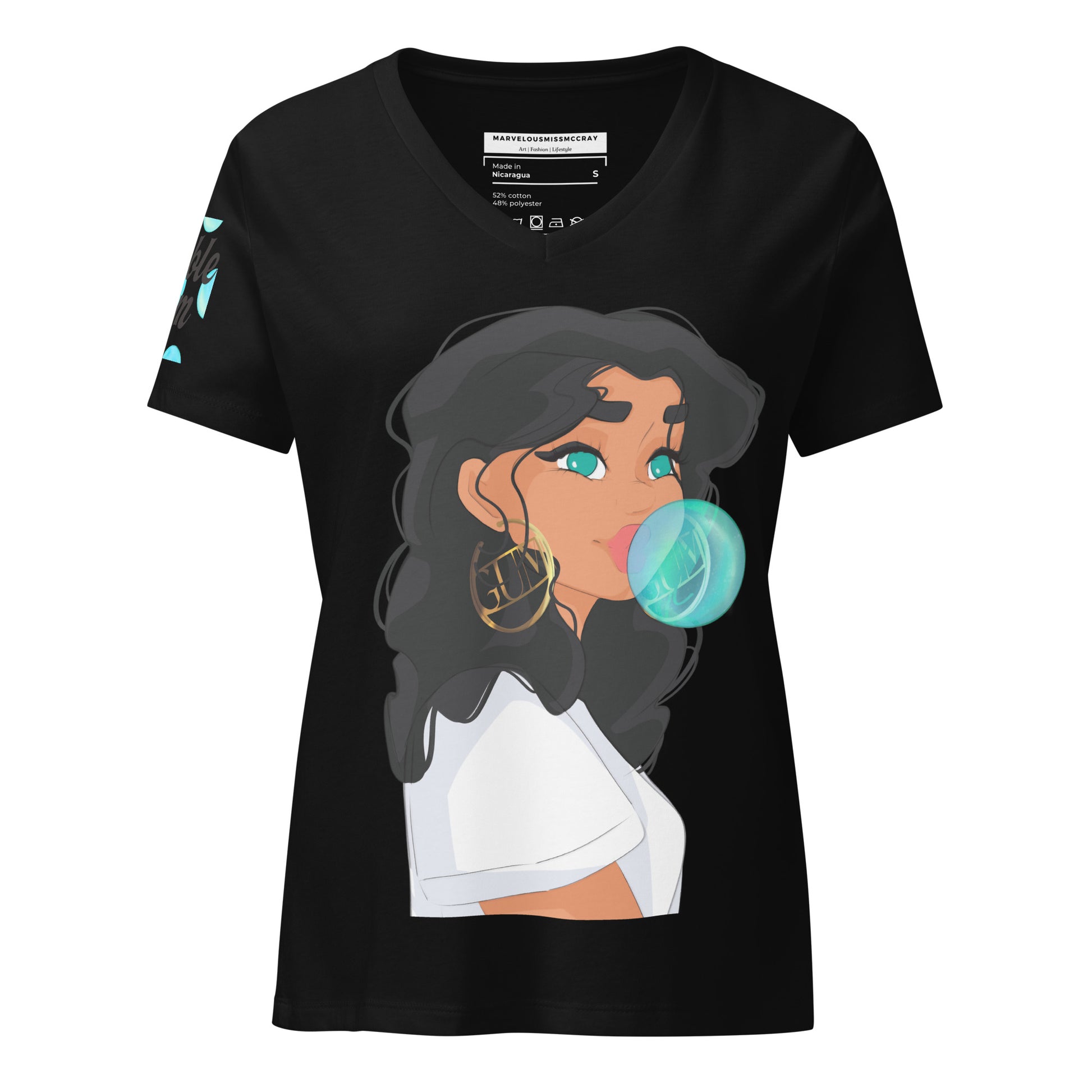 Bubble Gum - Lockeres T-Shirt -   Shirts,Top #