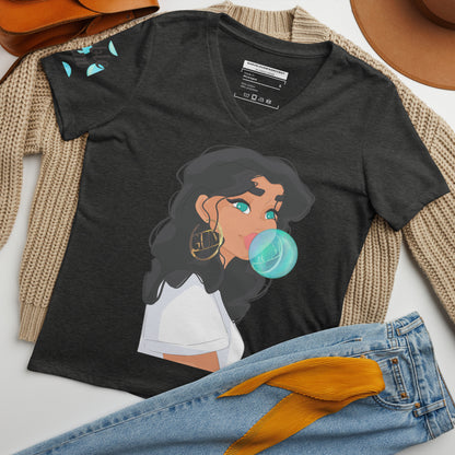 Bubble Gum - Lockeres T-Shirt -   Shirts,Top #