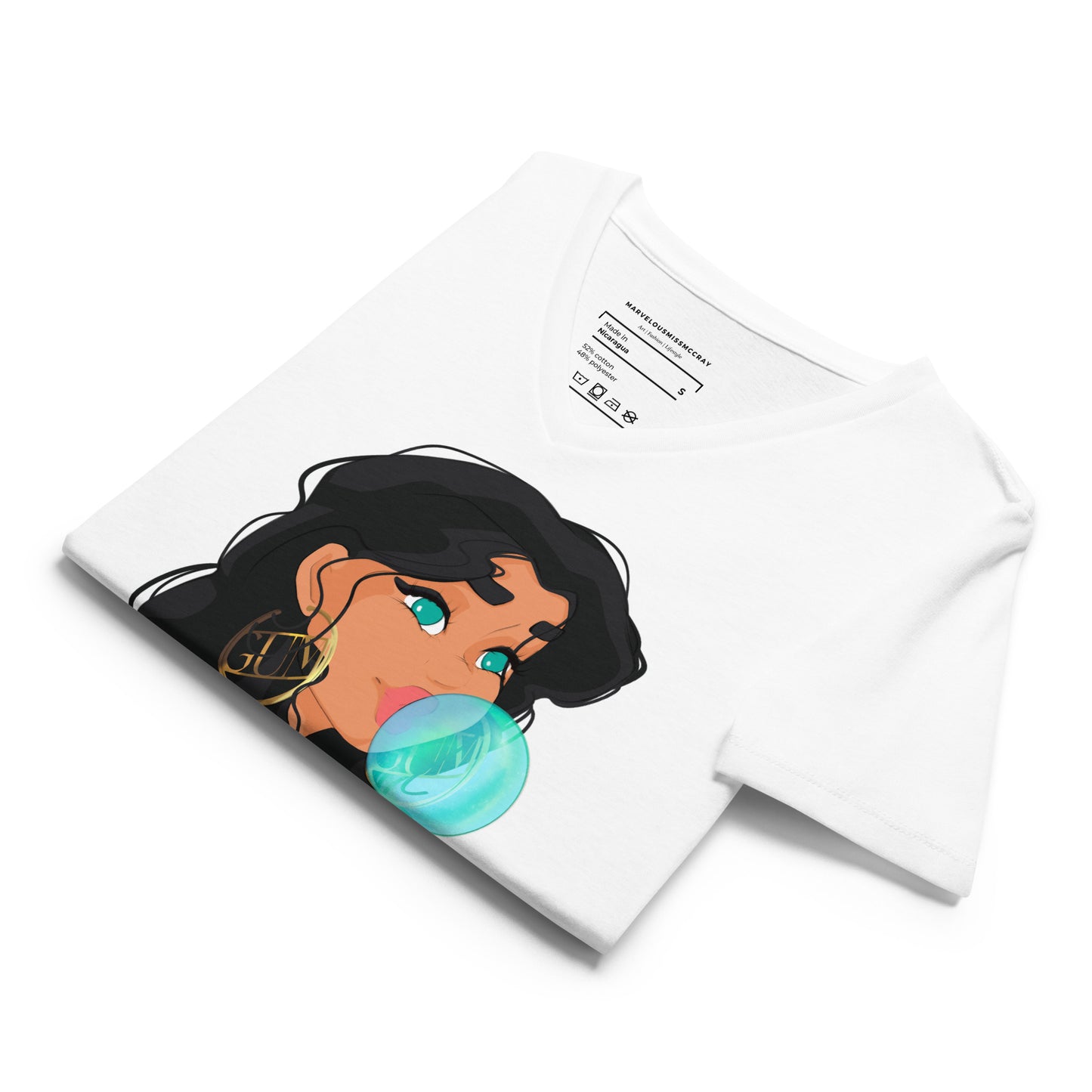 Bubble Gum - Lockeres T-Shirt -   Shirts,Top #