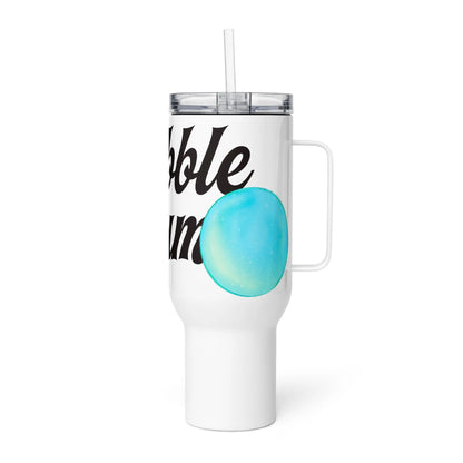 Bubble Gum - Tumbler -   Reisebecher mit Henkel, Edelstahl Trinkflasche mit Strohhalm #