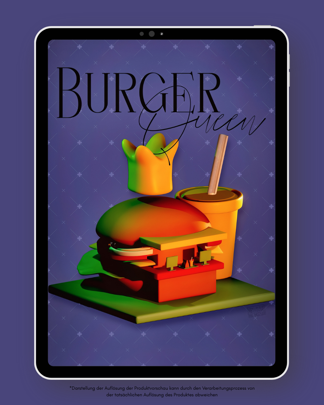 Burger Queen - tablet wallpaper