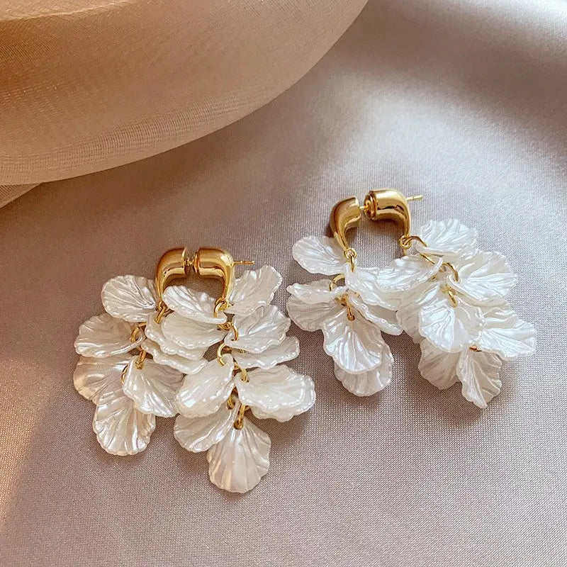 „C-Ring Shell Tassel“ Ohrringe -   0 #