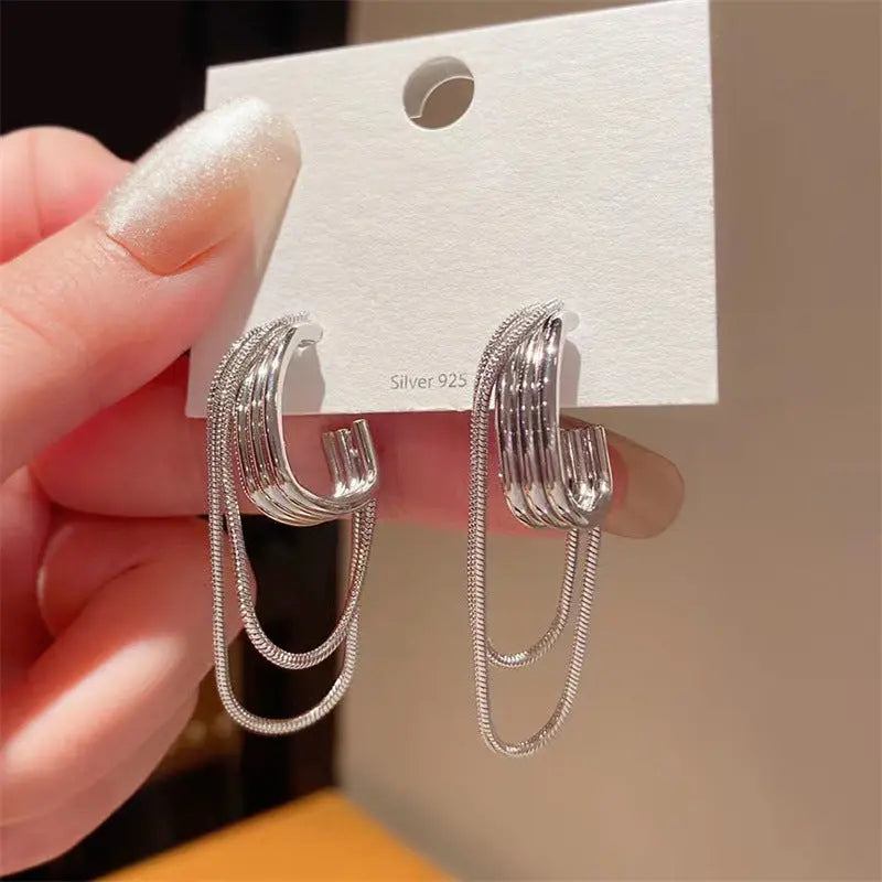 'Chain Fringe' - Ohrringe -   Schmuck #