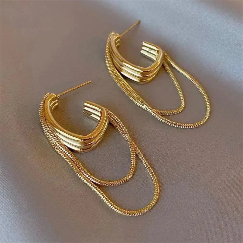 'Chain Fringe' - Ohrringe -   Schmuck #