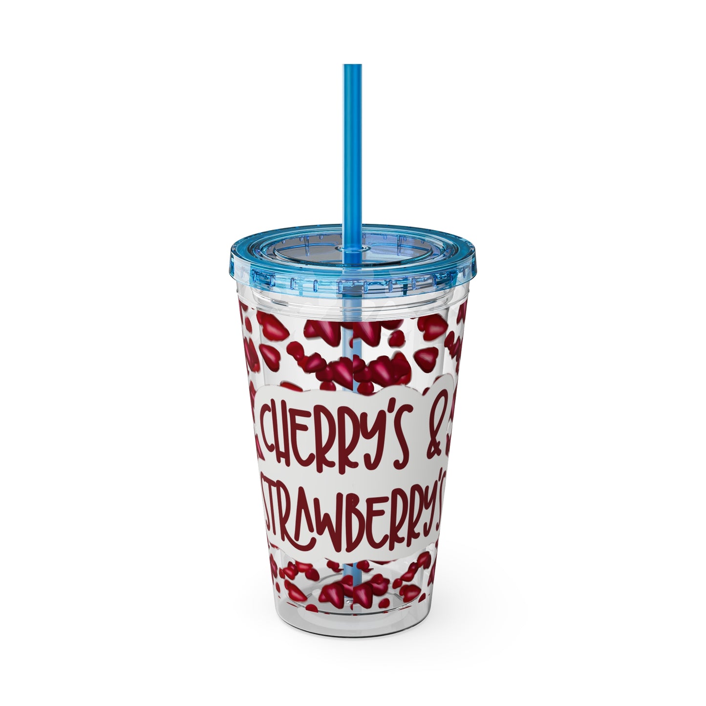 Cherry &amp; Strawberry - Clear Cup