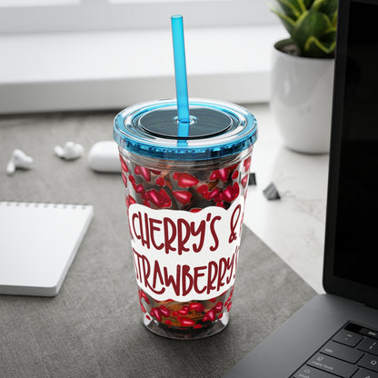 Cherry &amp; Strawberry - Clear Cup