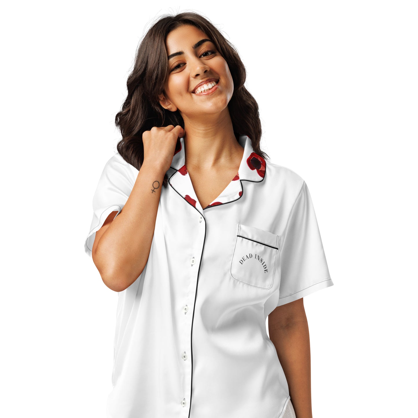 Dead Insight - kurzes Pyjama-Top -   PJ #