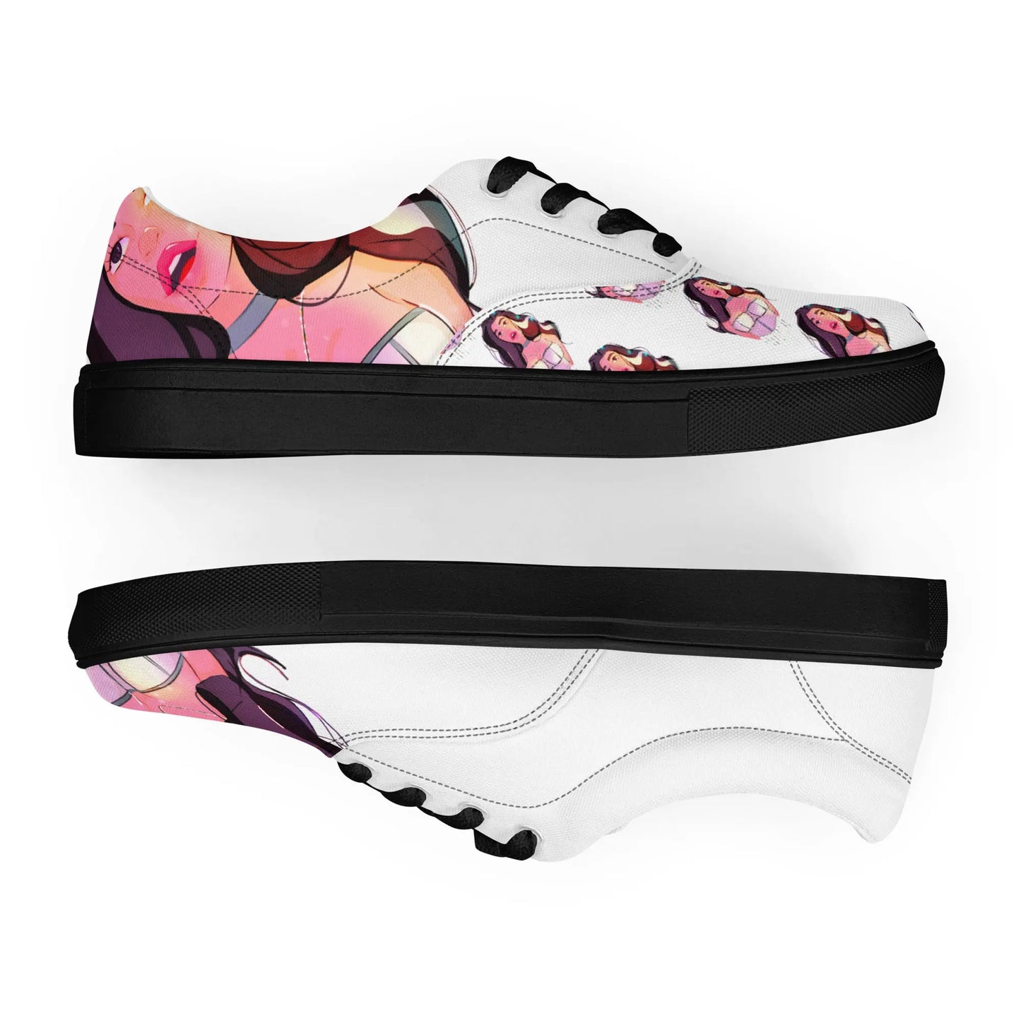 Diamonds - Canvas-Schuhe -   Canvas High-Top Sneaker, Schlappen, Canvas-Schuhe, Canvas-Slipper #