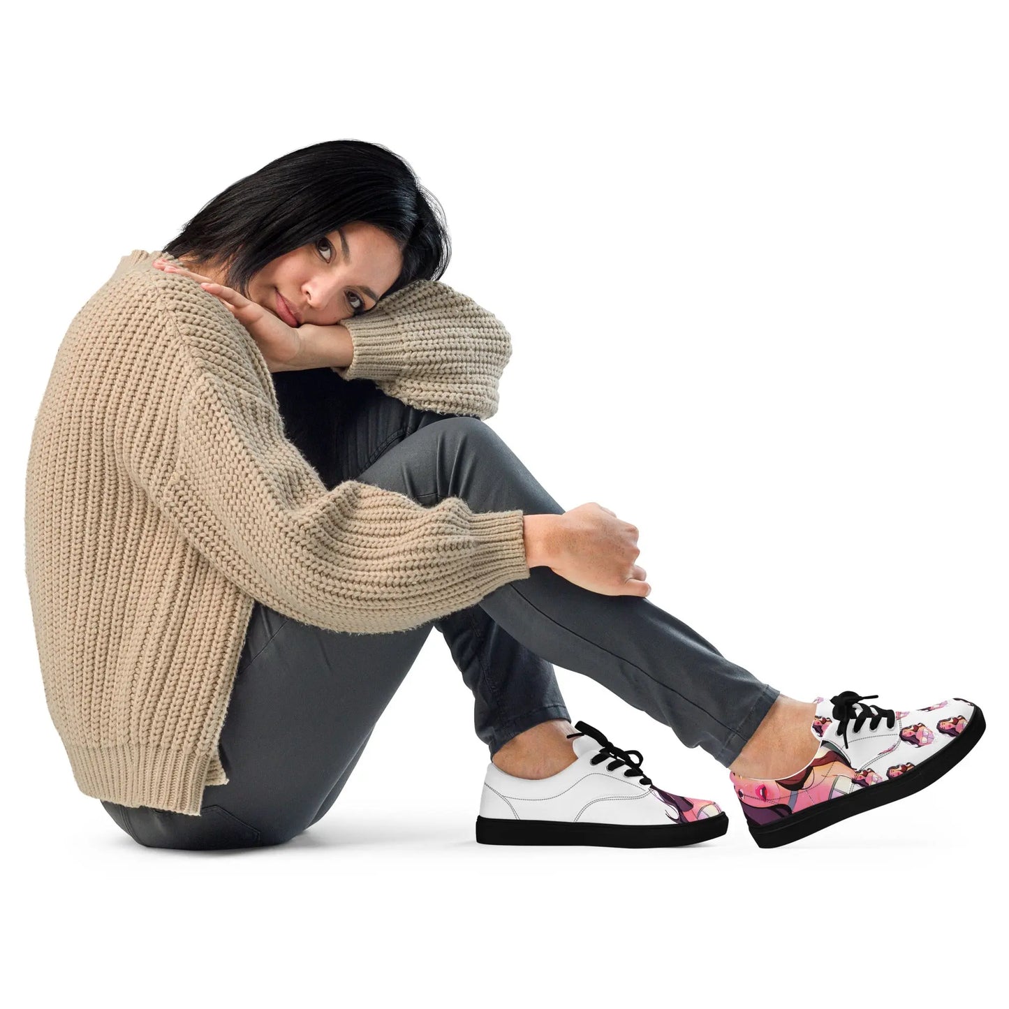 Diamonds - Canvas-Schuhe -   Canvas High-Top Sneaker, Schlappen, Canvas-Schuhe, Canvas-Slipper #