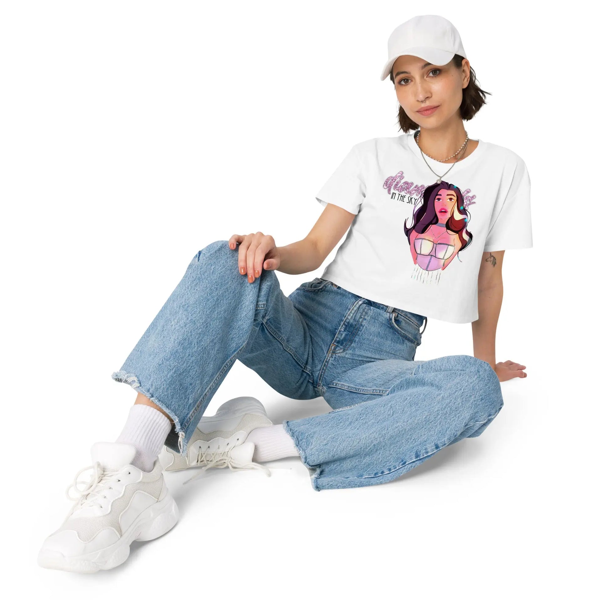 Diamonds - Crop Top -   T-Shirts, Tank-Tops, Shirts mit 3/4-Ärmeln, Langarmshirts, Poloshirts, Crop-Tops #