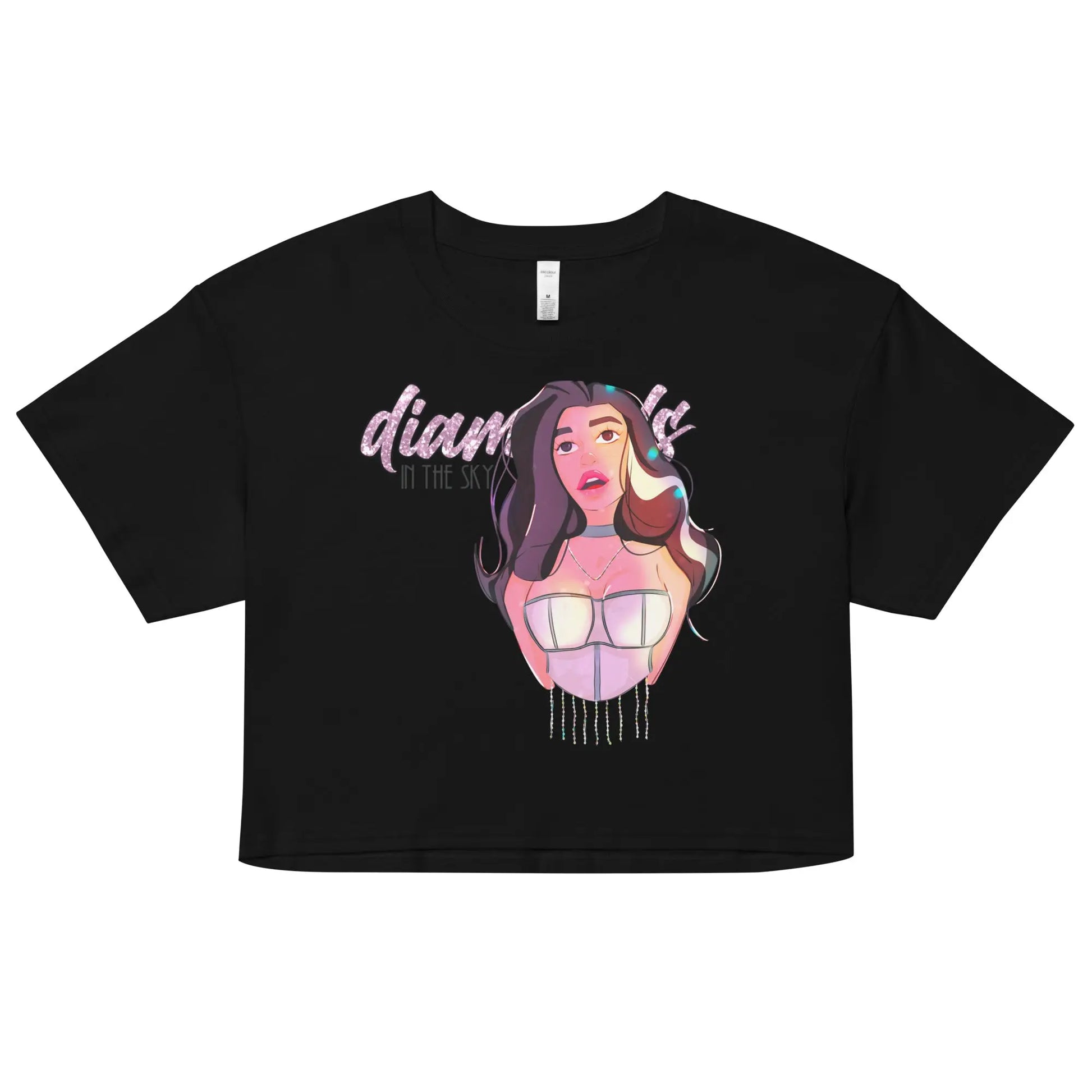 Diamonds - Crop Top -   T-Shirts, Tank-Tops, Shirts mit 3/4-Ärmeln, Langarmshirts, Poloshirts, Crop-Tops #