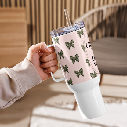 Dollar Bow - Stainless Steel Travel Tumbler (1.183 ml)