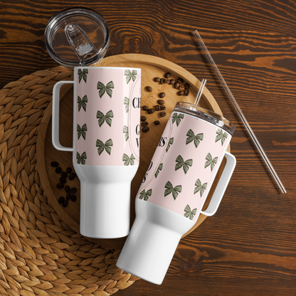 Dollar Bow - Stainless Steel Travel Tumbler (1.183 ml)
