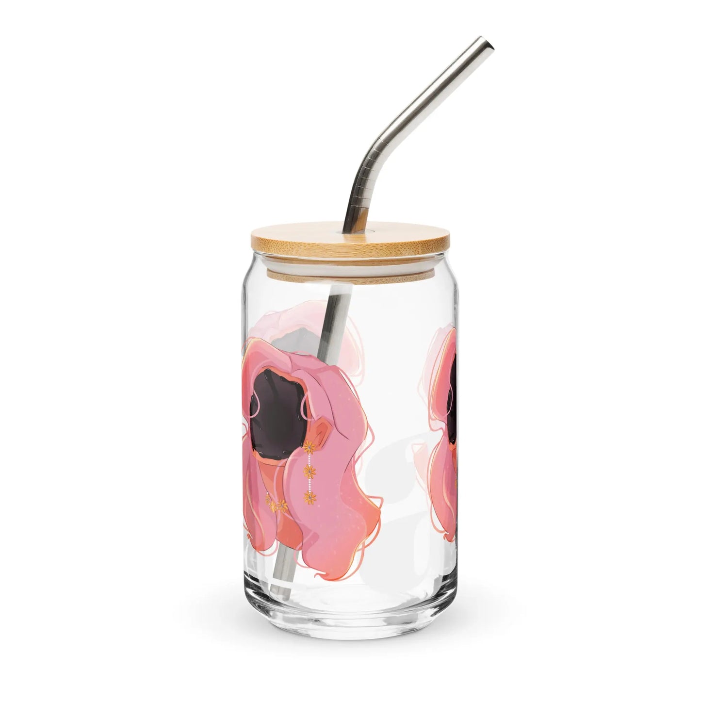Fade - Glas Can -   Weinglas ohne Stiel (15 oz), Glas in Dosenform (16 oz), Whiskey-Glas, Weithalsflasche, Milchkaffeetasse #