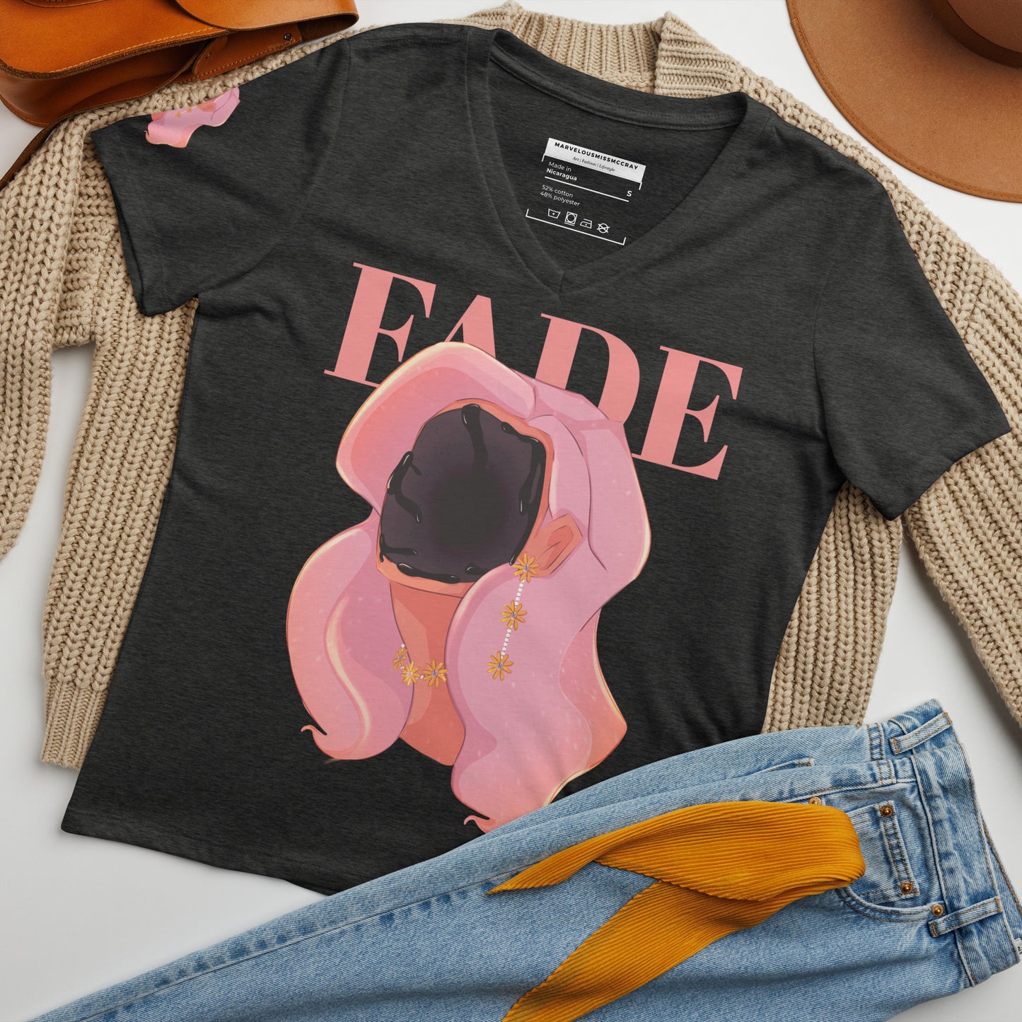 Fade - Lockeres T-Shirt -   Shirts,Top #