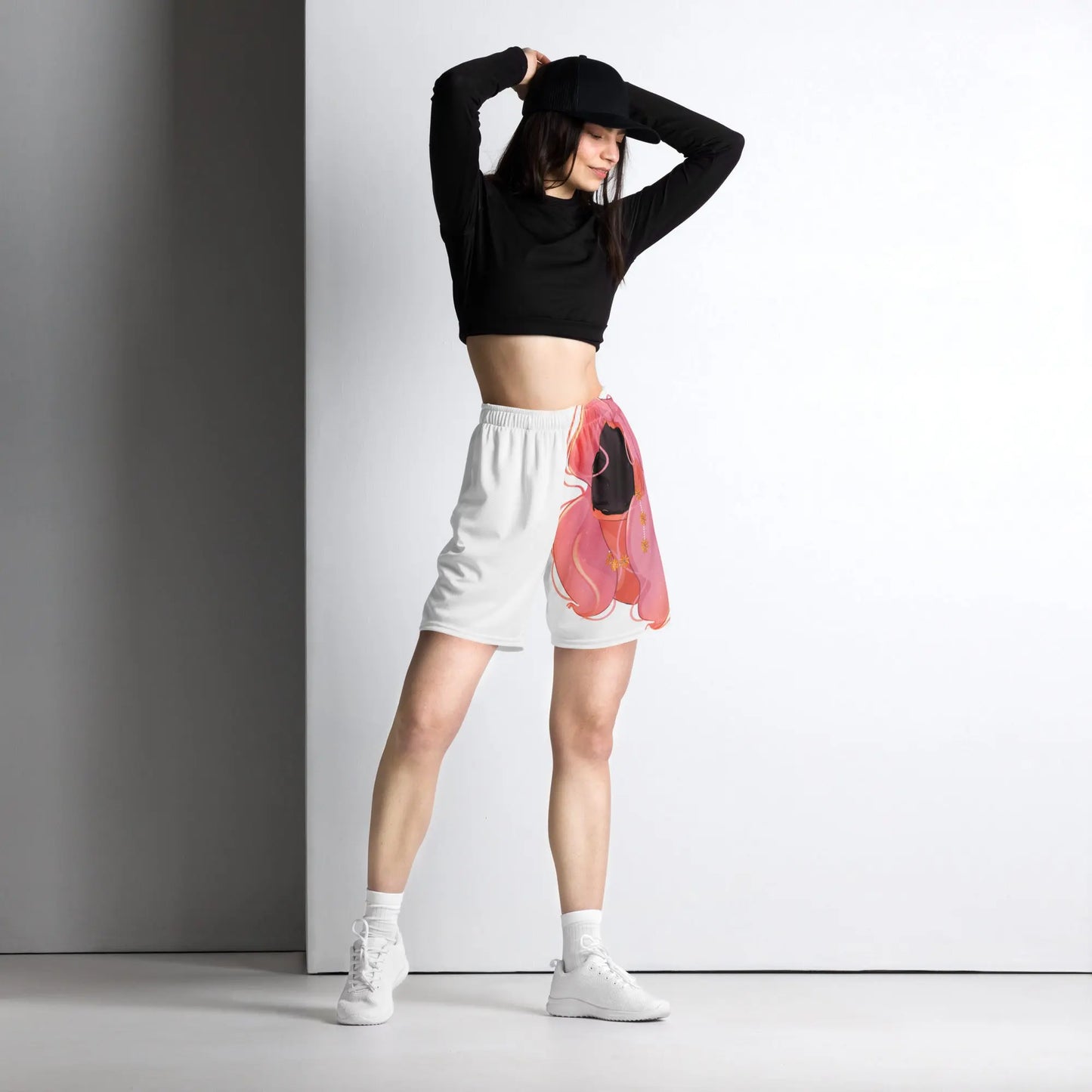 Fade - Mesh-Shorts -   Shirts, Leggings, Kleider, Sport-BHs, Shorts, Bademoden, Fahnen, Stoffe, Haarschmuck #