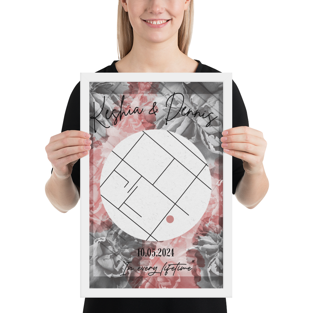 "Favorite Place" - Personalized Poster with Frame