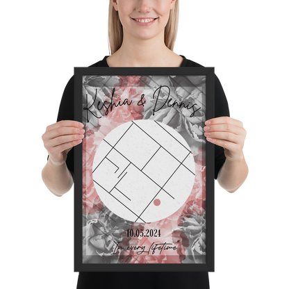"Favorite Place" - Personalized Poster with Frame