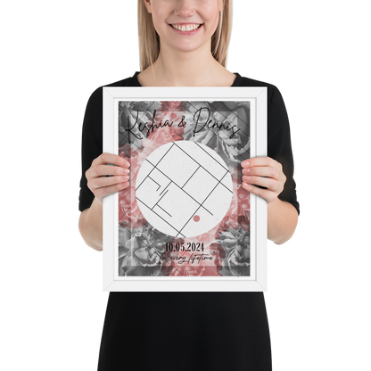 "Favorite Place" - Personalized Poster with Frame