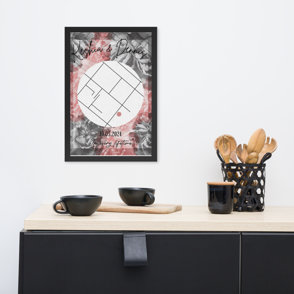 "Favorite Place" - Personalized Poster with Frame