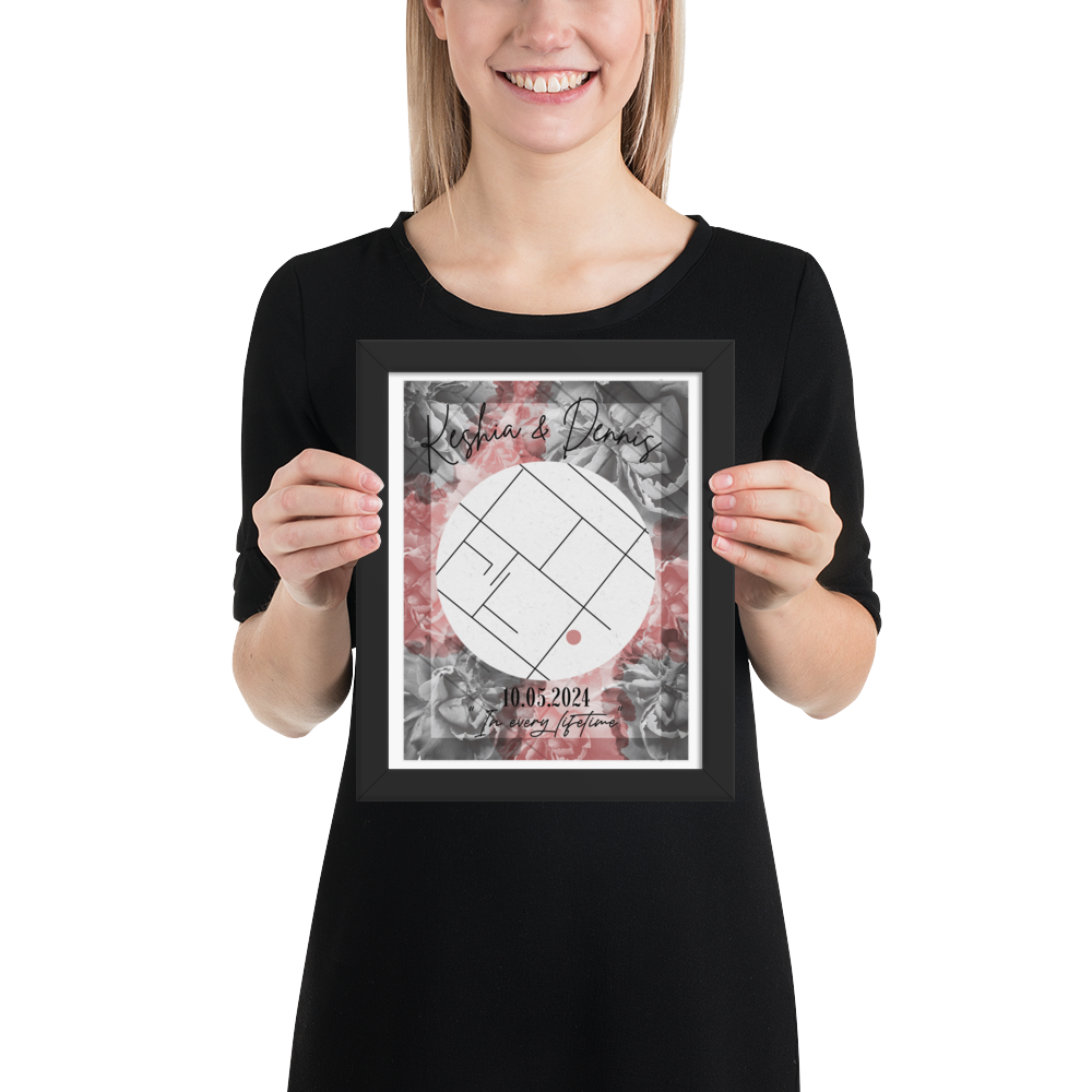 "Favorite Place" - Personalized Poster with Frame