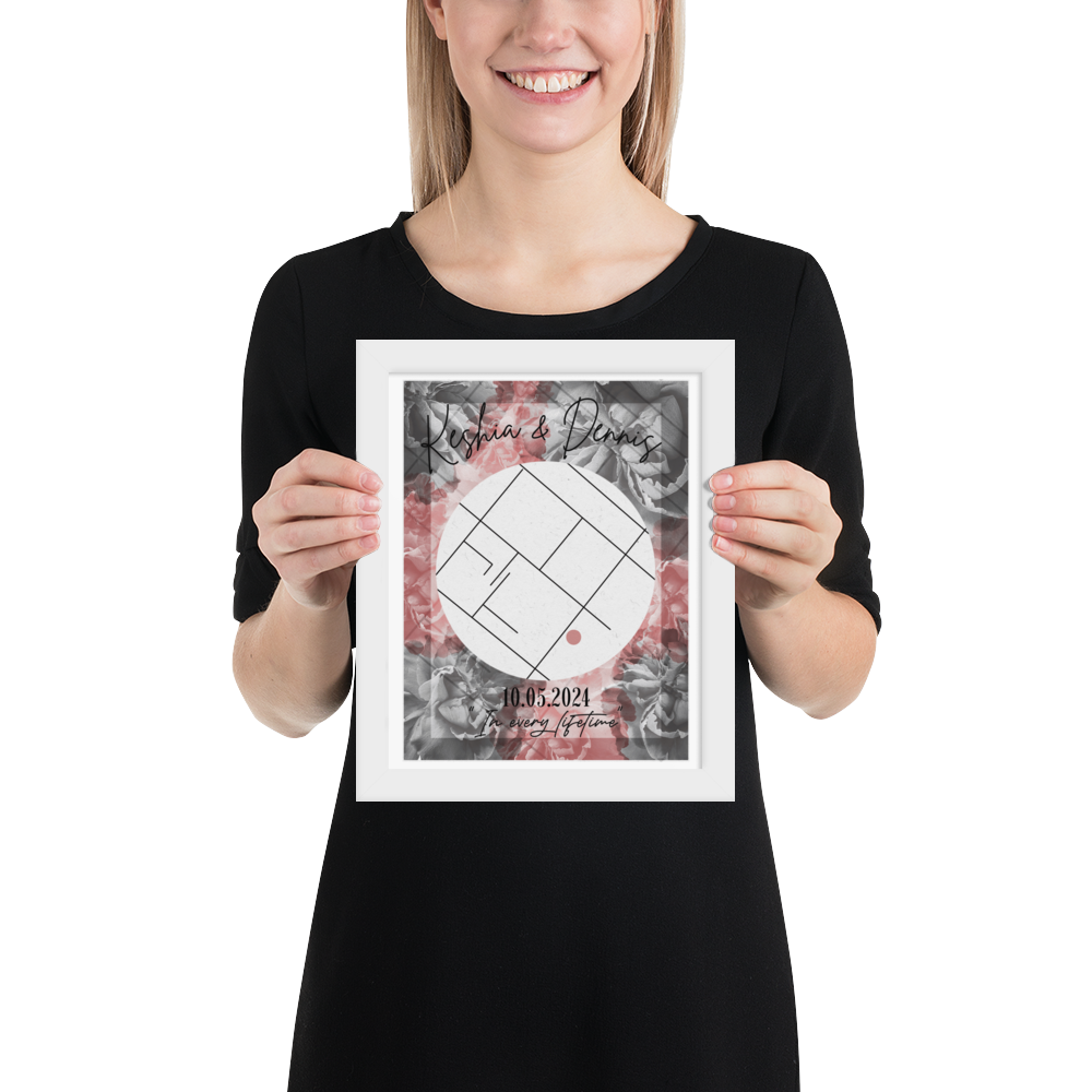 "Favorite Place" - Personalized Poster with Frame