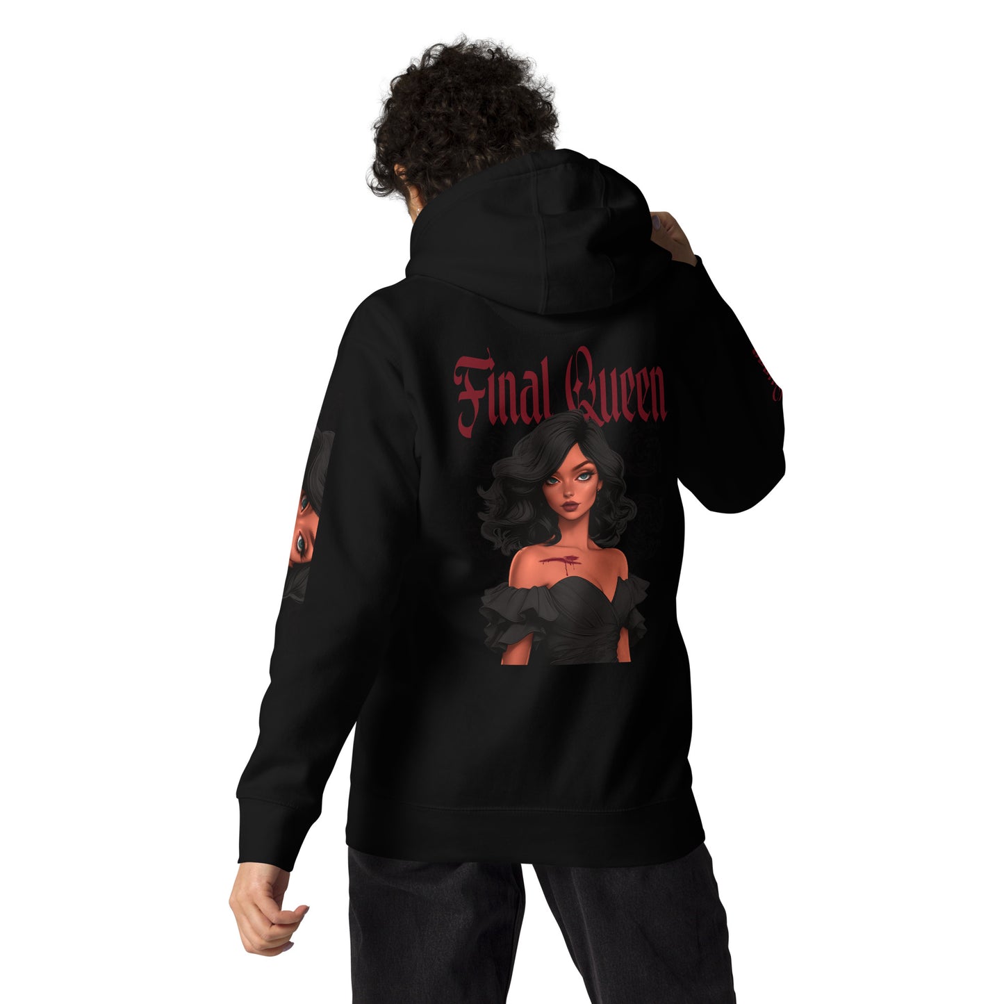 Final Queen - Unisex-Kapuzenpullover -   Kapuzenpullover #