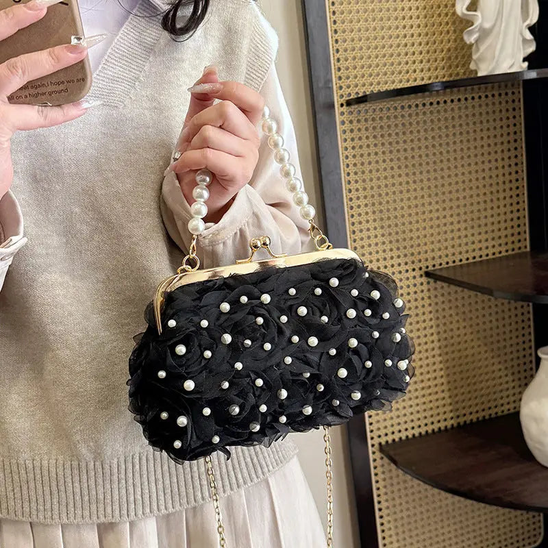 "Flower Pearl" - Dinner Clutch -   0 #