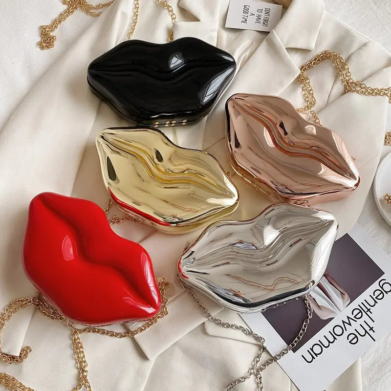 "Glossy Lips" - Schultertasche -   0 #