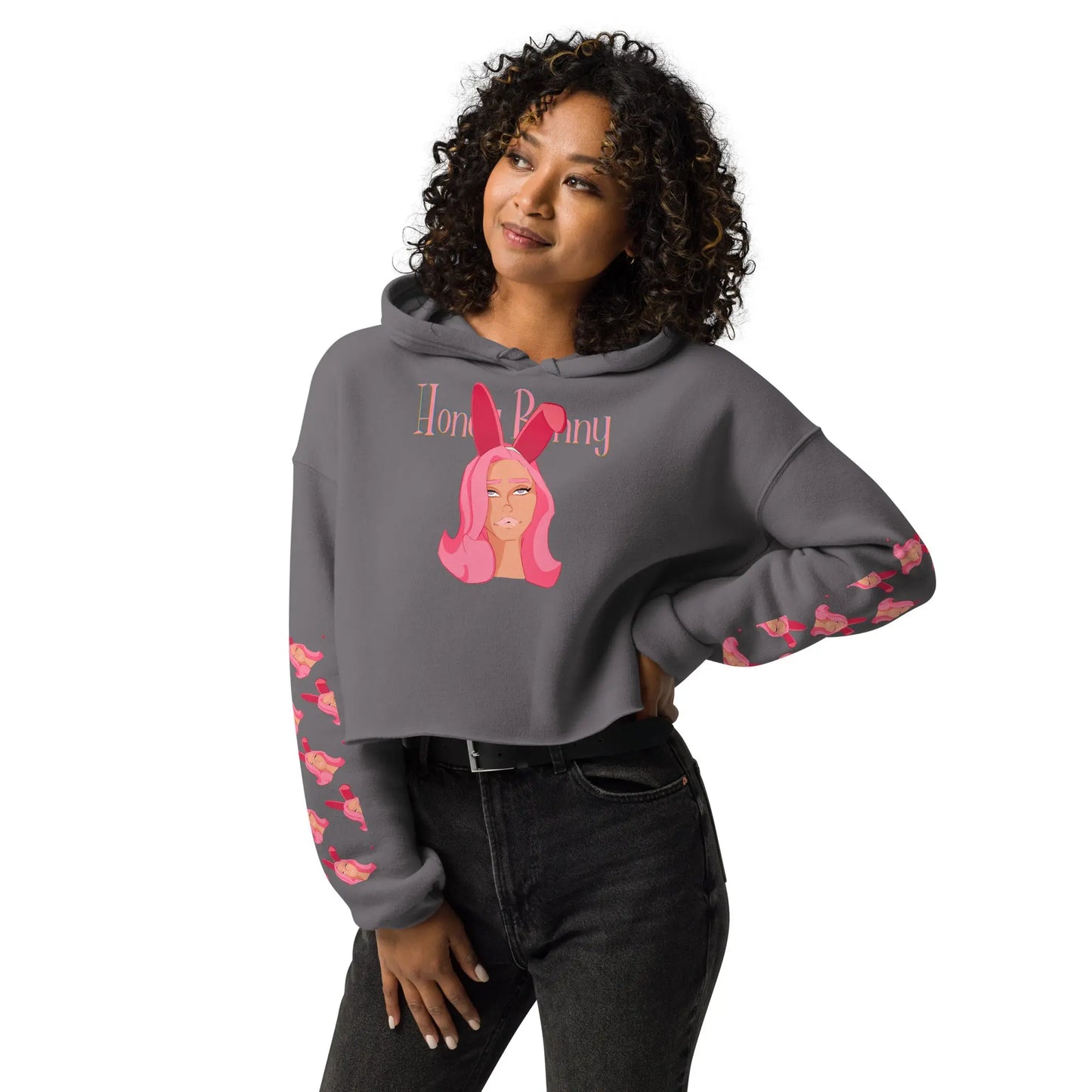 Honey Bunny - Crop Hoodie -   Hoodies, Pullover, Jacken, Sweatpants, Jogginghosen, Hosen #