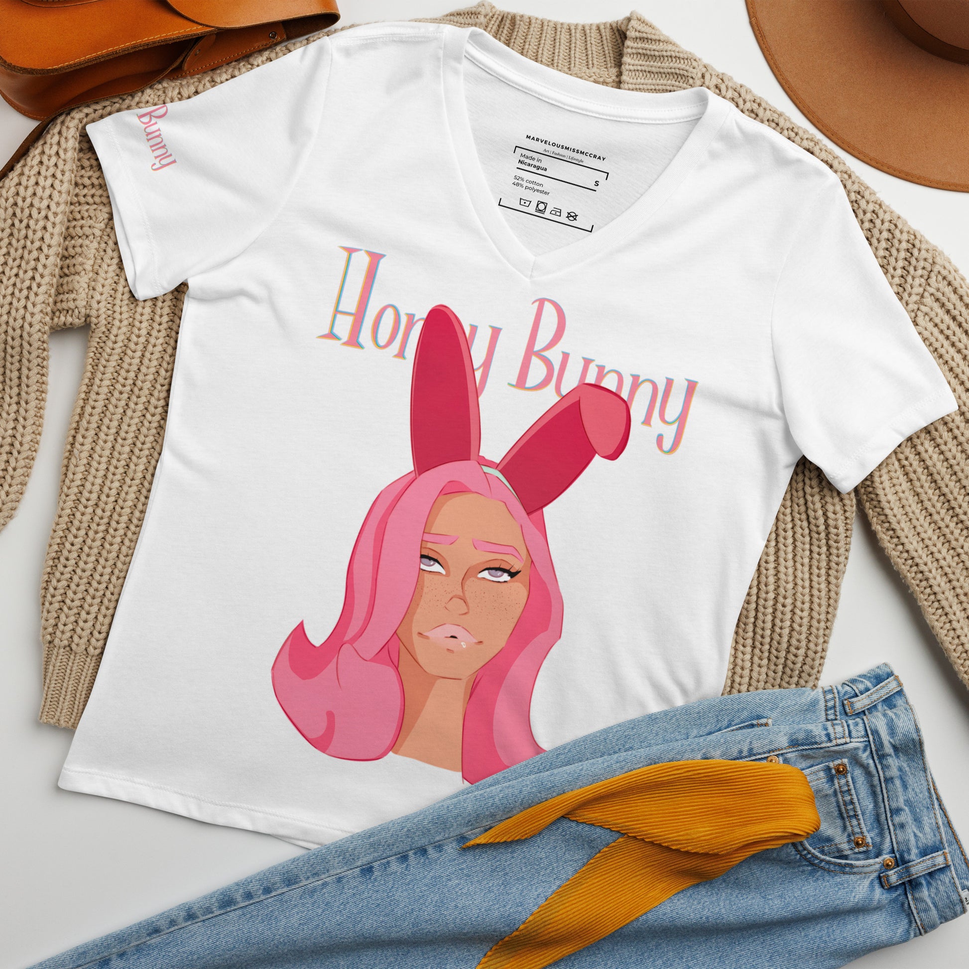 Hunny Bunny - Lockeres T-Shirt -    #