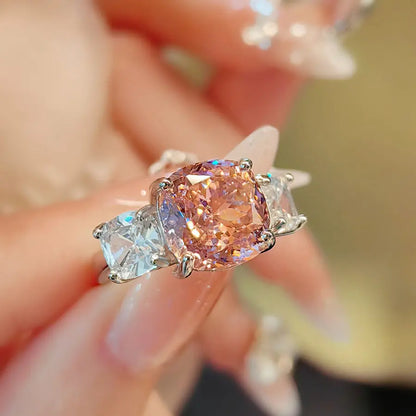 „High Carbon Diamond Ice Flower Cut“ Schmuck -   0 #