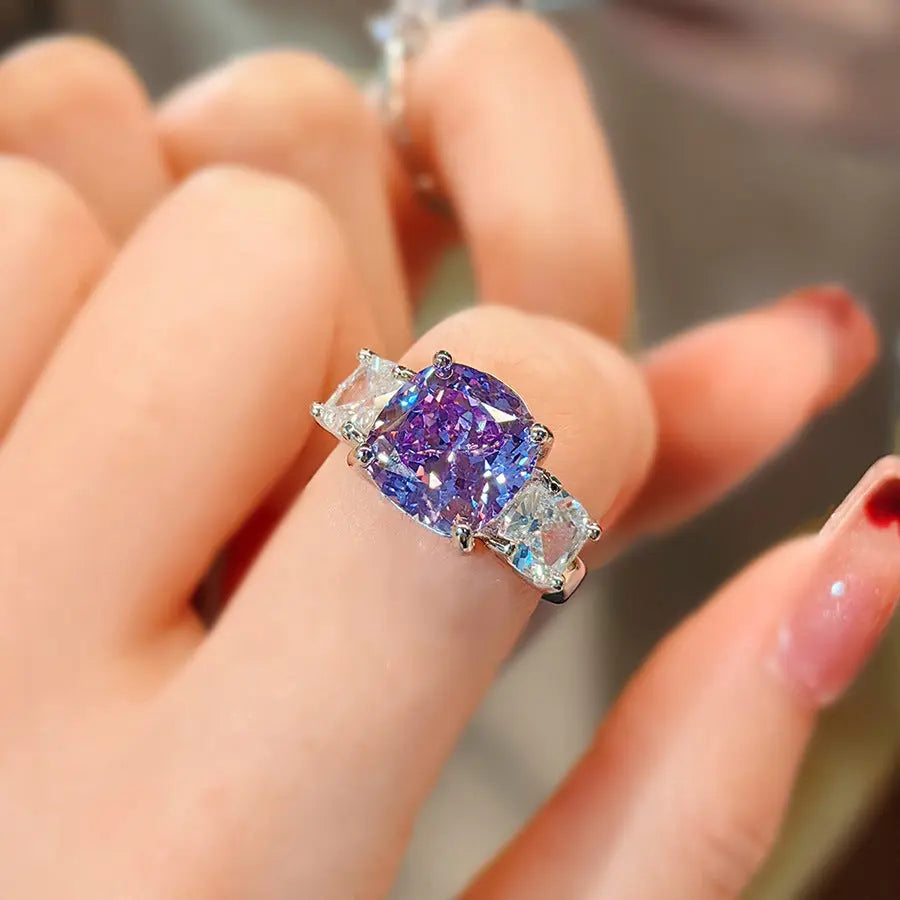 „High Carbon Diamond Ice Flower Cut“ Schmuck -   0 #
