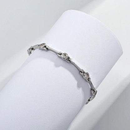 Inlaid Zirconium Bracelet -   0 #