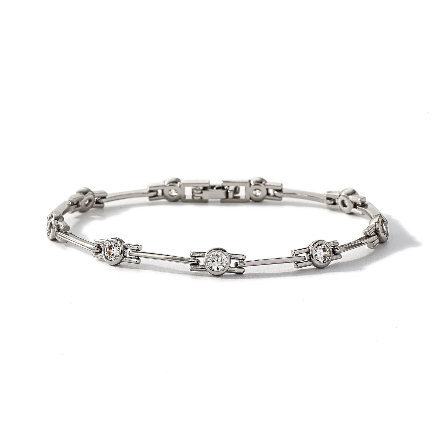 Inlaid Zirconium Bracelet -   0 #