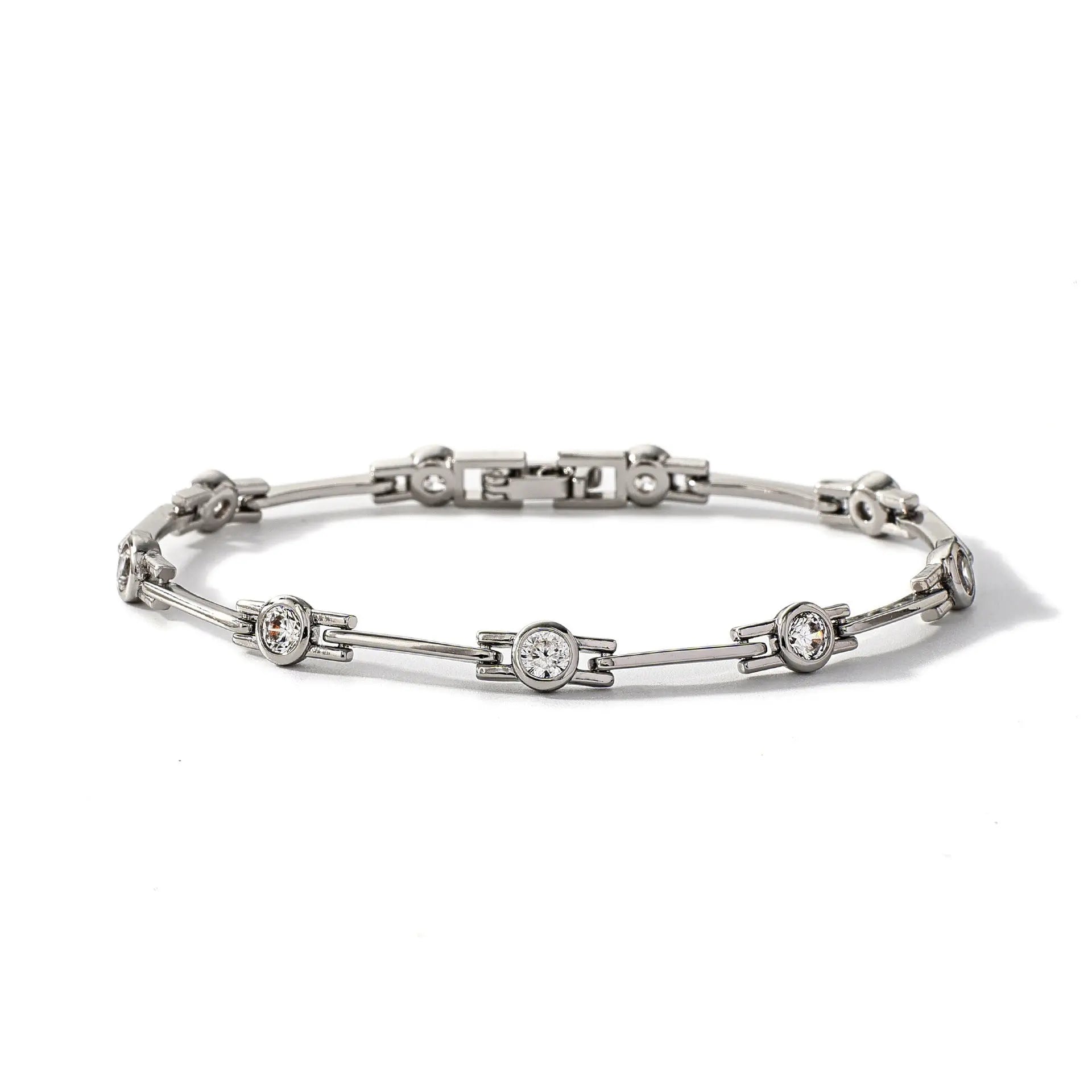Inlaid Zirconium Bracelet -   0 #