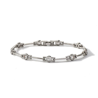 Inlaid Zirconium Bracelet -   0 #