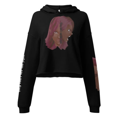 Invisible Fight - Crop Hoodie -    #