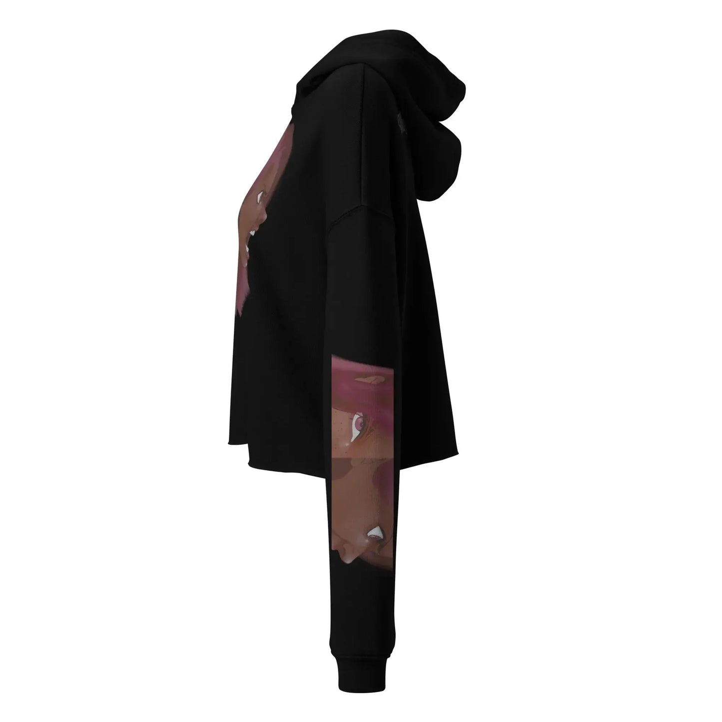 Invisible Fight - Crop Hoodie -    #