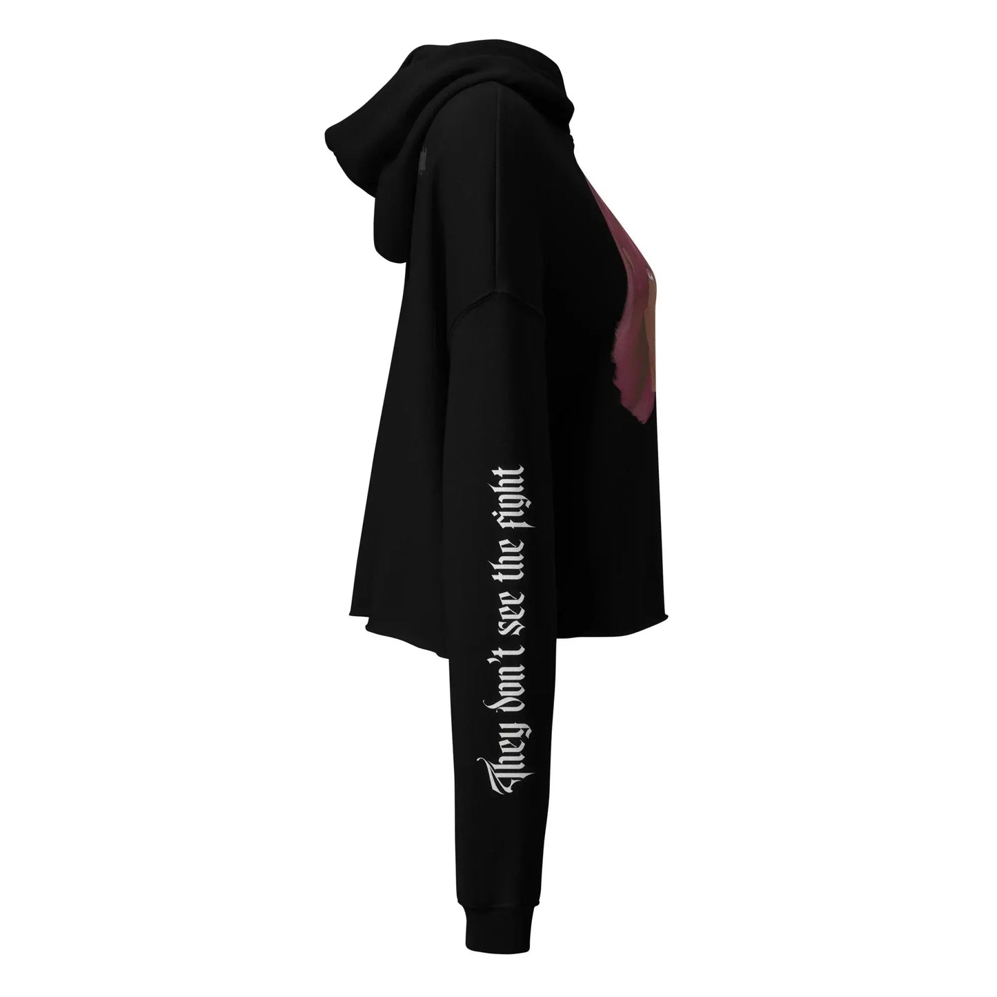 Invisible Fight - Crop Hoodie -    #