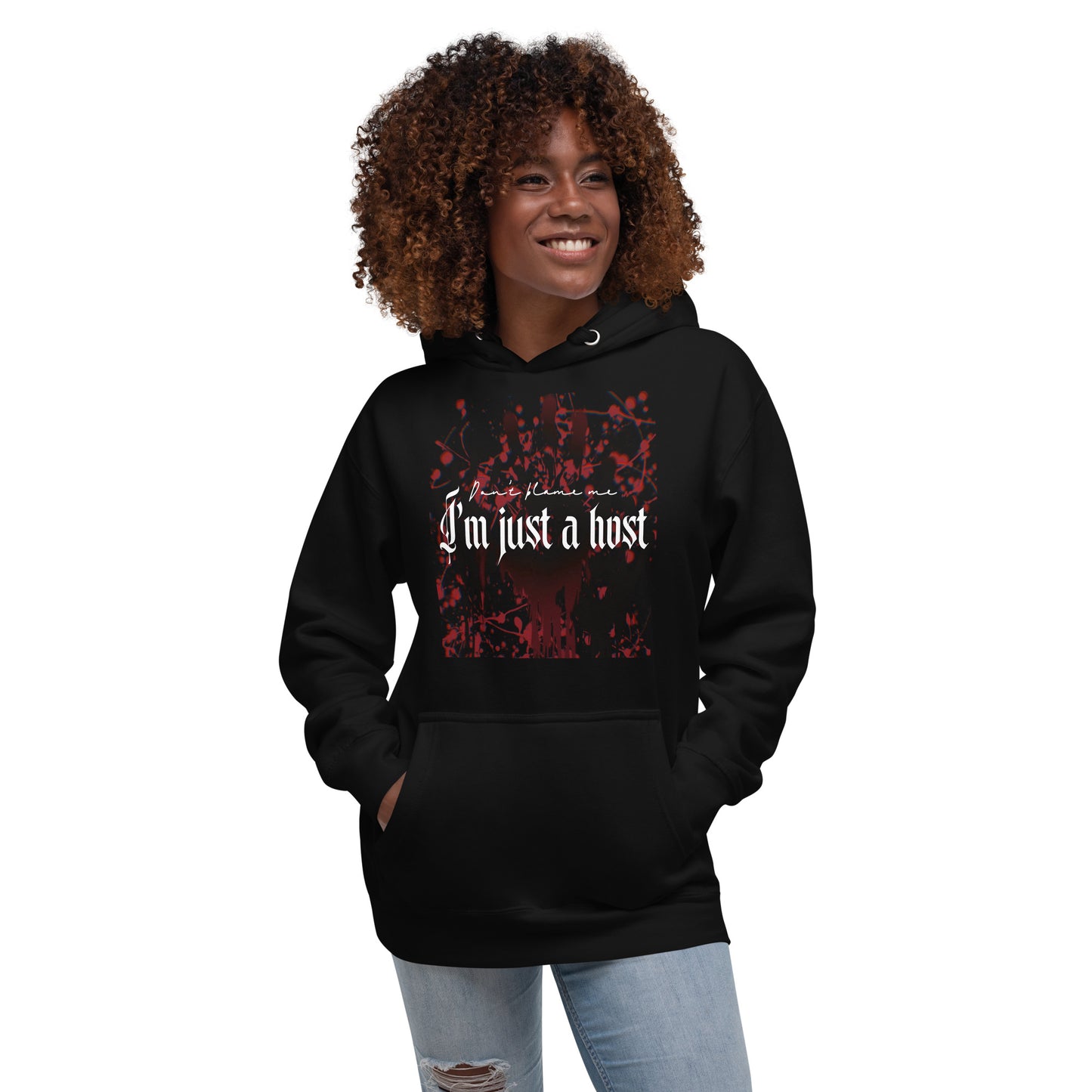 Just a host - Unisex-Kapuzenpullover -   Kapuzenpullover #