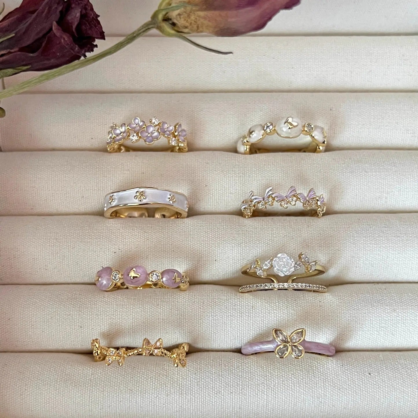 Niche Unique Korean Style Light Luxury High-grade Butterfly Ring -   Schmuck #