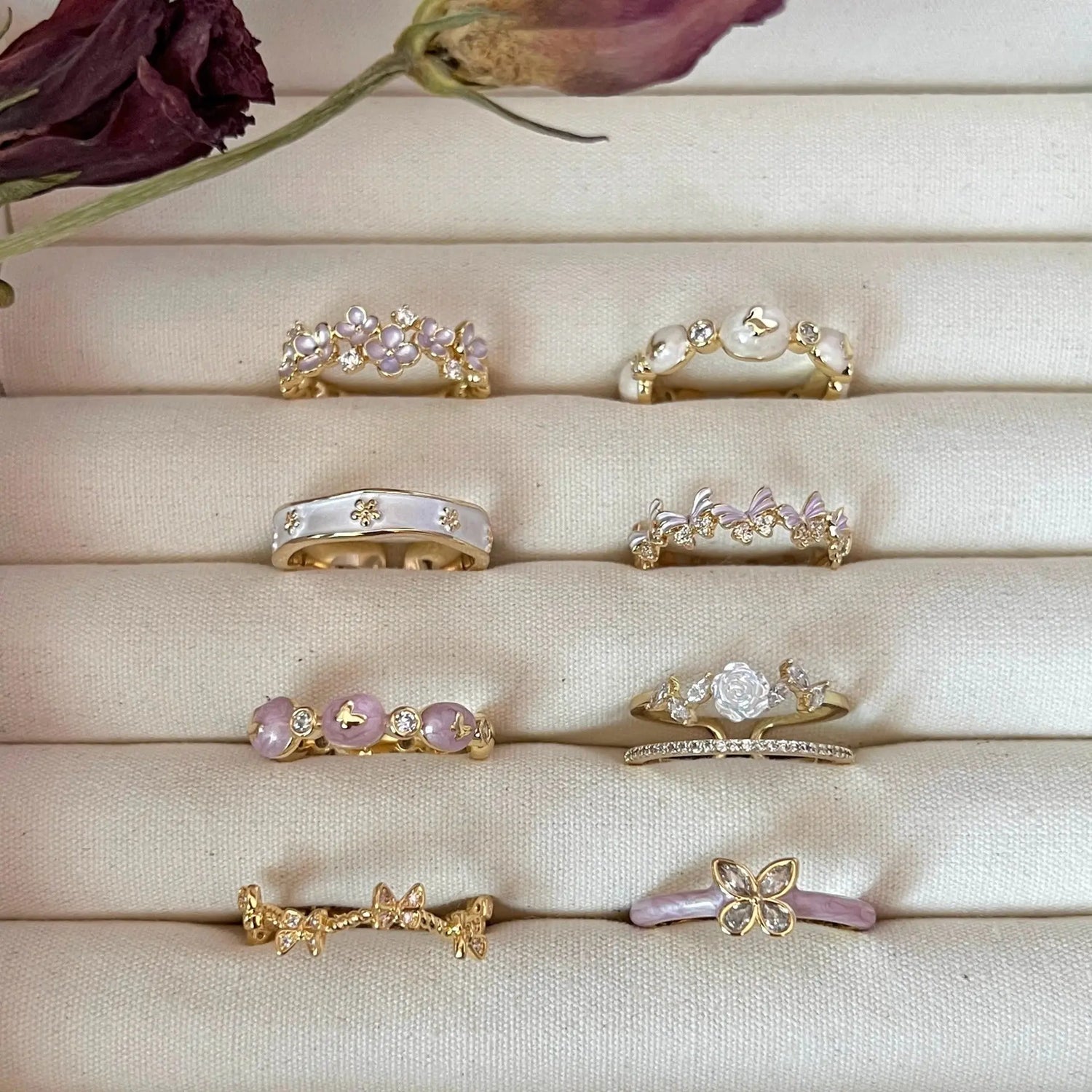 Niche Unique Korean Style Light Luxury High-grade Butterfly Ring -   Schmuck #