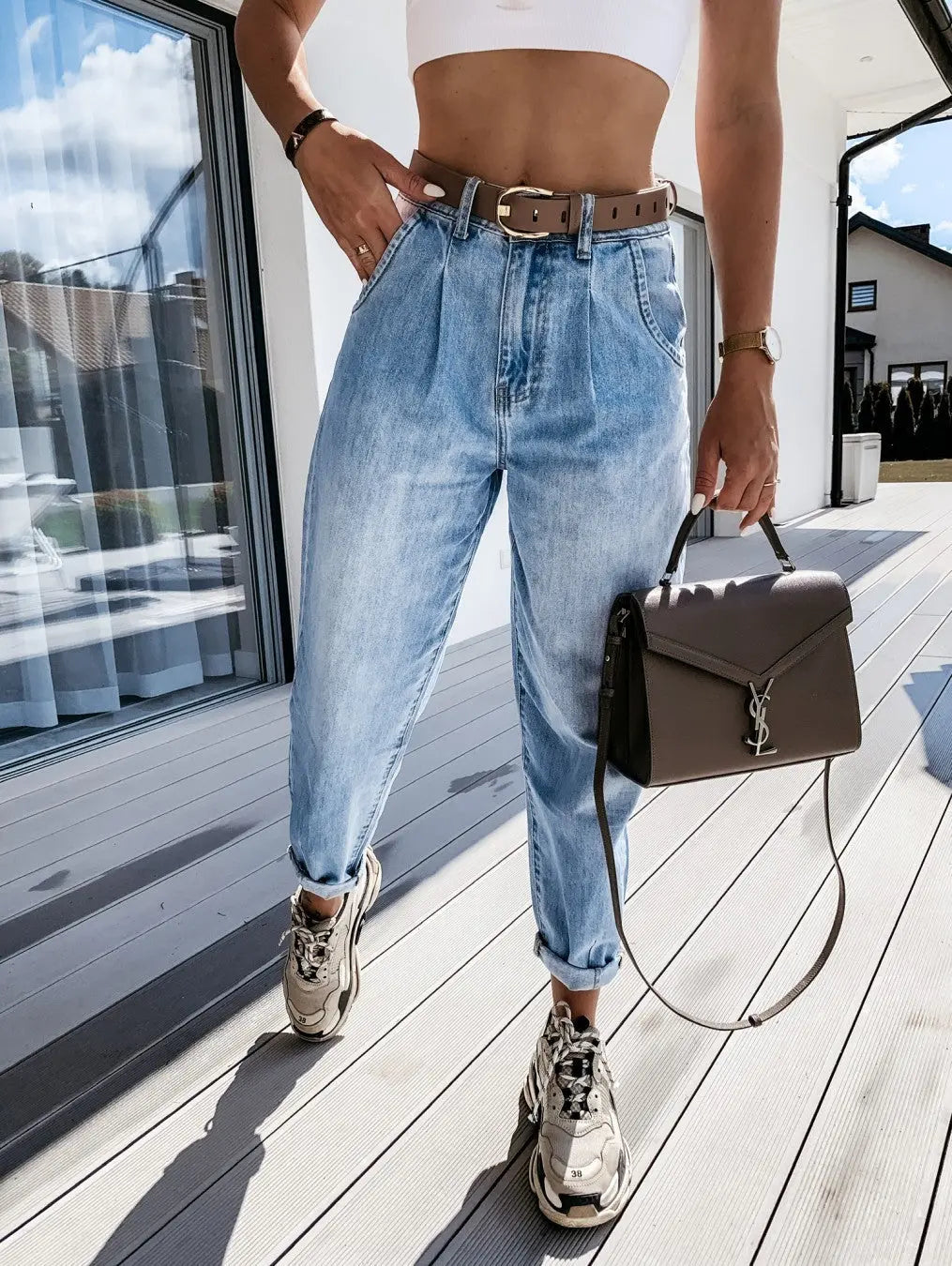 Loose Denim Jeans -   Jeans #
