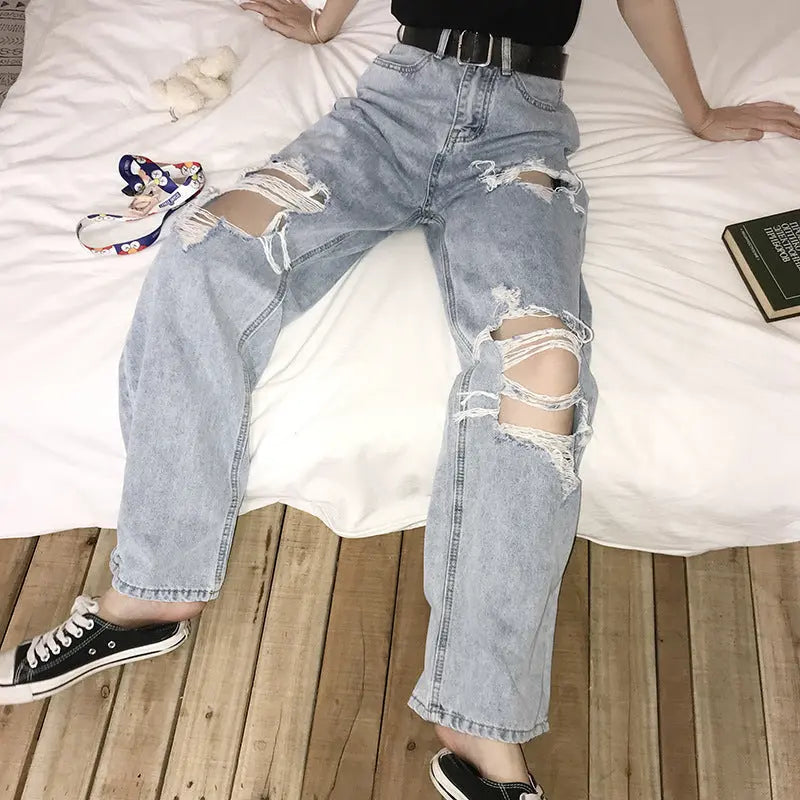 Loose Student Daddy Jeans -   Jeans #