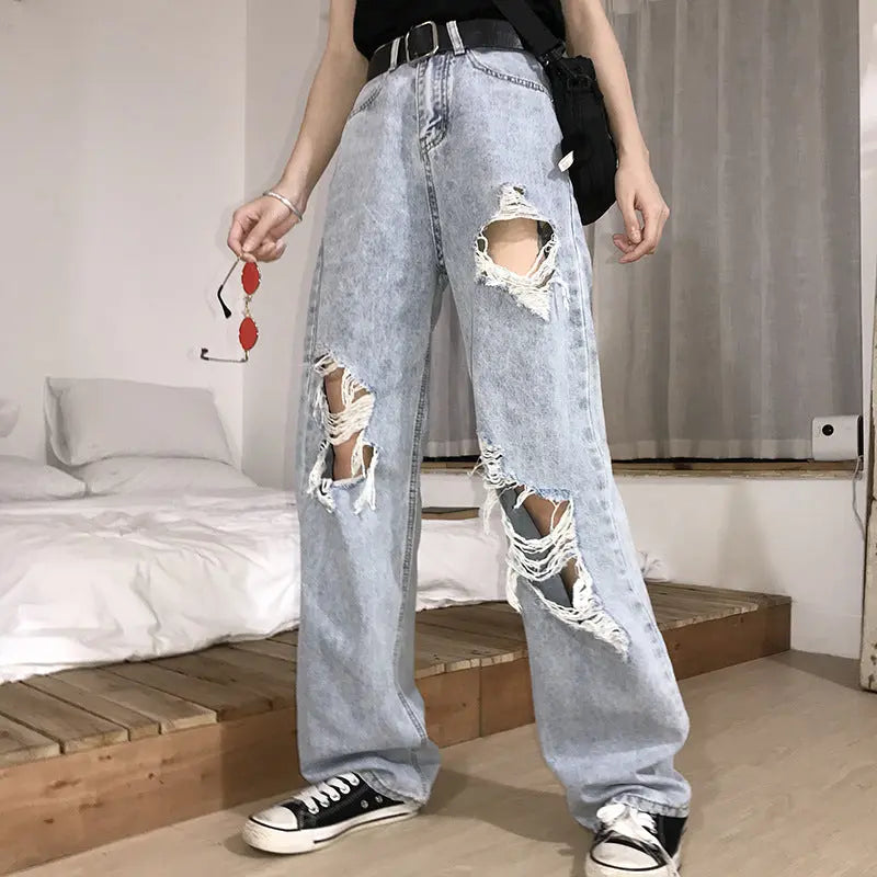 Loose Student Daddy Jeans -   Jeans #