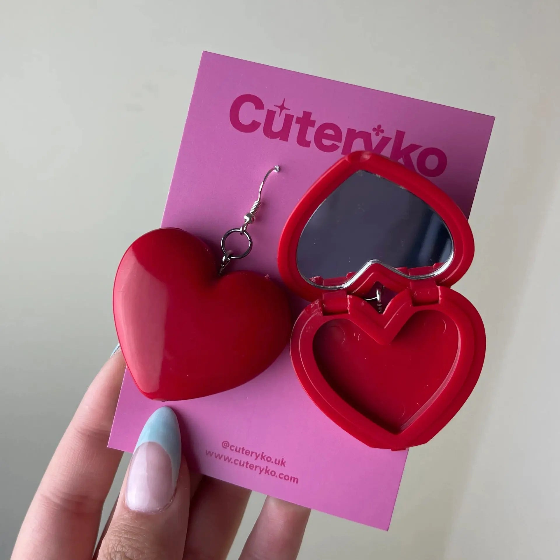 Love Glasses Lipstick Sub-package Earrings -   Schmuck #
