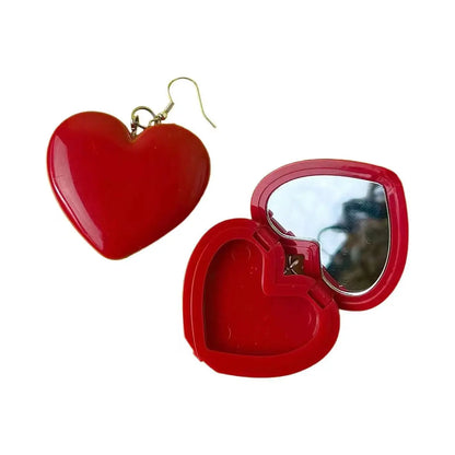 Love Glasses Lipstick Sub-package Earrings -   Schmuck #