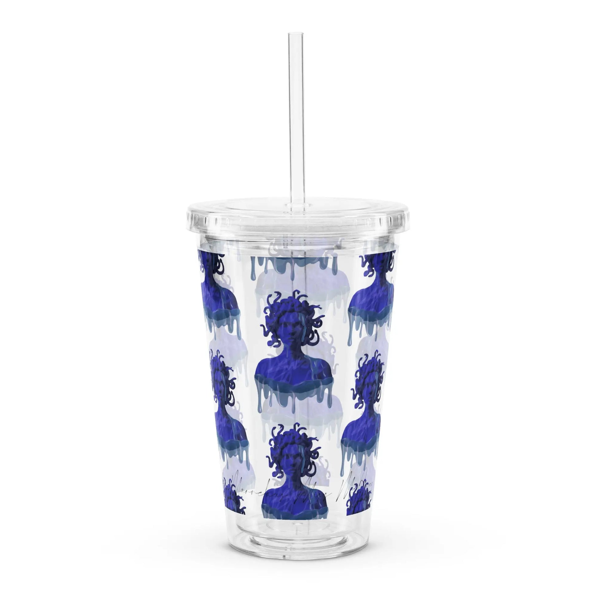Medusa - Clear Cup -   Weinbecher, Doppelwandiger Becher aus Plastik (16 oz) #